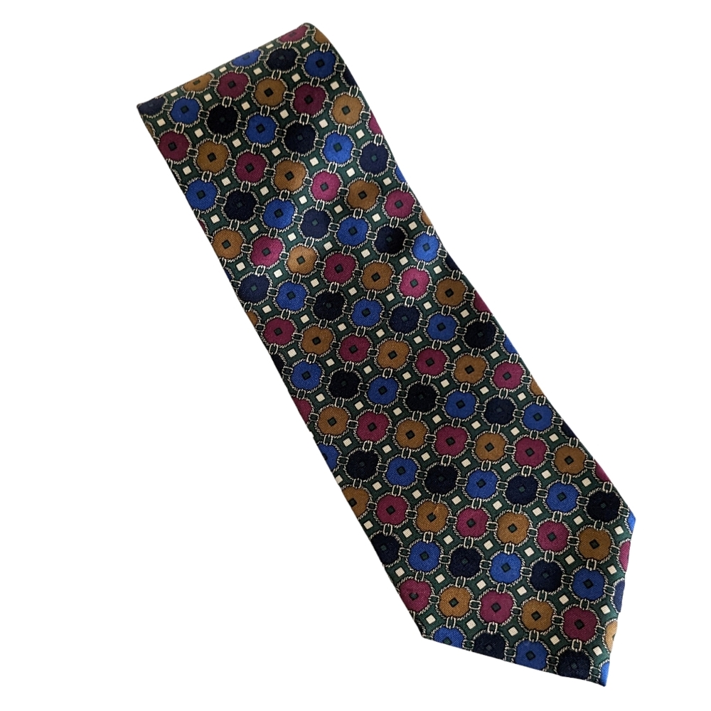 Christian Dior Multi Color Silk Tie